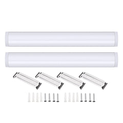 2PCS 60cm Ceiling Batten Linear 2835SMD Tube Light Bar Surface Mount 20W Purification Tube Light 85-265V