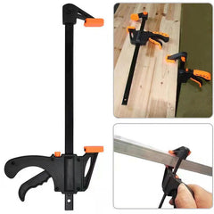2pcs 4" Woodworking F-Clamp Quick Release Bar Clamp for DIY Projects - Durable Plastic, Easy to Use