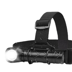 LED Strong Flashlight 800LM Super Bright Portable Torch Headlamp USB Rechargeable Waterproof for Working Hunting Camping