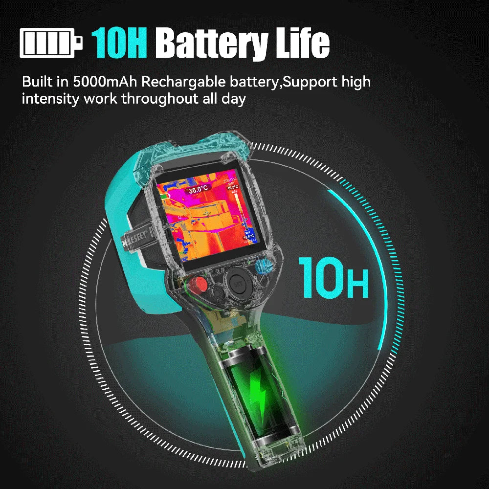 GreenZech Industrial 256-A | 256x192 HD Thermal Imaging Camera | Professional 3.5" Handheld Infrared Diagnostic Station
