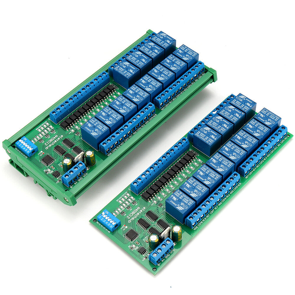 12V/24V RS485 Relay Modbus RTU Protocol DIN35 Rail Shell PLC Optional