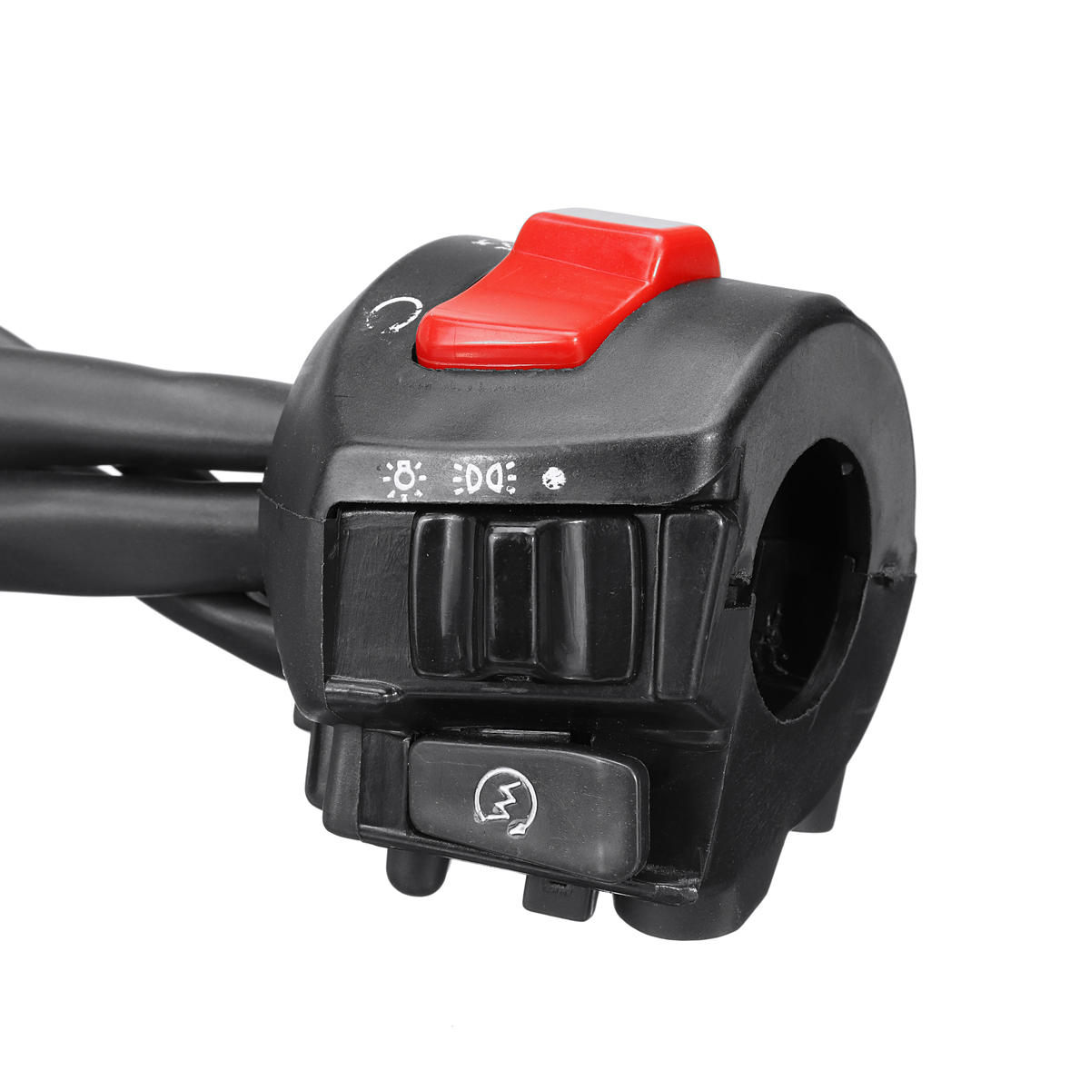 12V Motorcycle 7/8" Handlebar Horn Turn Signal Headlight Electrical Start Switch Double Throttle