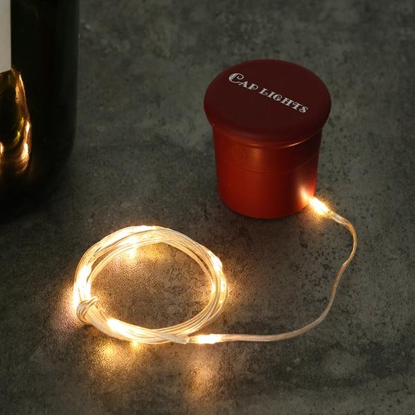 1M 2W 10LEDs 3 Modes RGB Warm White Pure White Wine Bottle String Light For Party