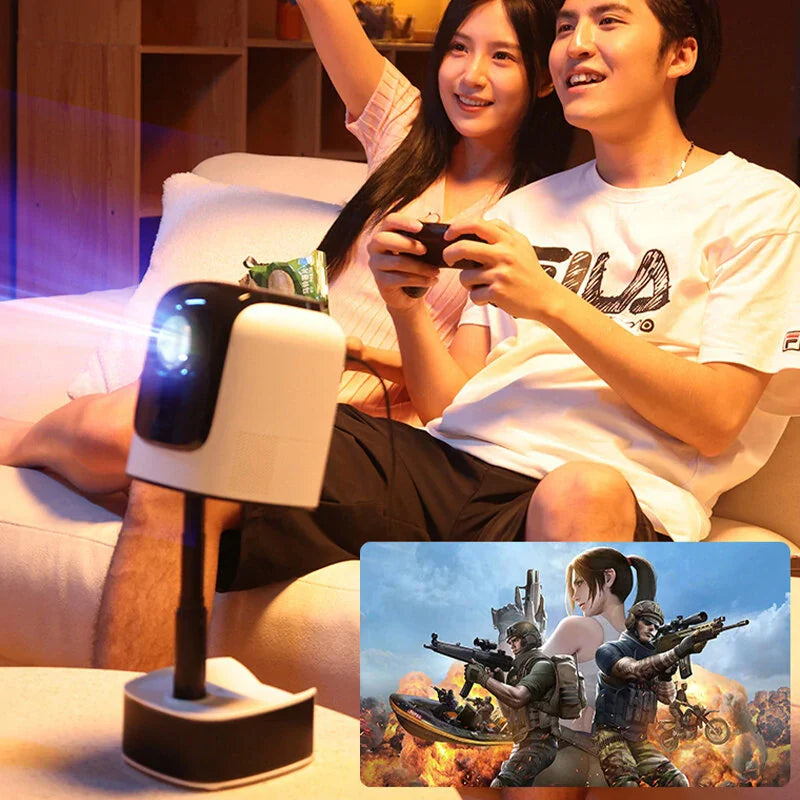 Full HD 1080P LED Projector, Android 11.0, 2+32GB, WiFi6, Auto Keystone, HiFi Speaker, Wireless Screen Mirroring, Home Theater