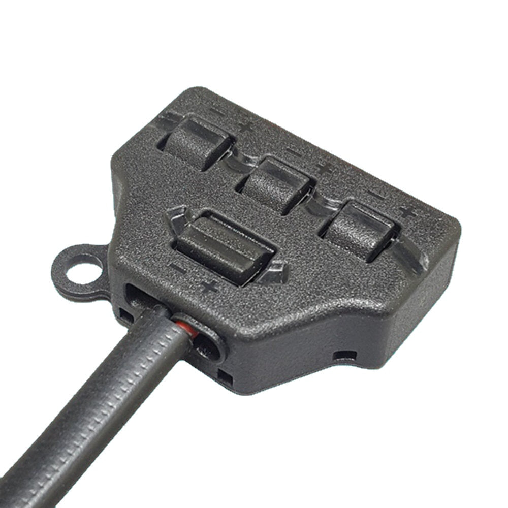 One-in-three-out Two-Pole Branch Terminal Connector Parallel Connection