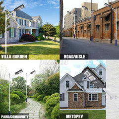 160/320/480/640COB LED Solar Street Light PIR Motion Sensor Outdoor Wall Lamp With Remote Control