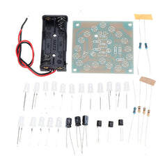 LED Heart-shaped Flashing Light Kit Electronic DIY Parts Welding Electronic Training