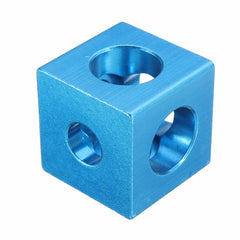 Three Way Cube Connector for 2020 V-slot Aluminum Extrusions Profile Blue