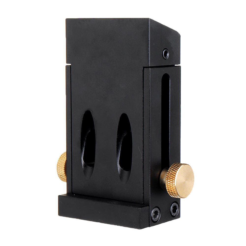 Woodworking Aluminum Alloy Pocket Hole Jig 9mm Carpentry Hole Angle Drill Guide with Step Drill Bit Set