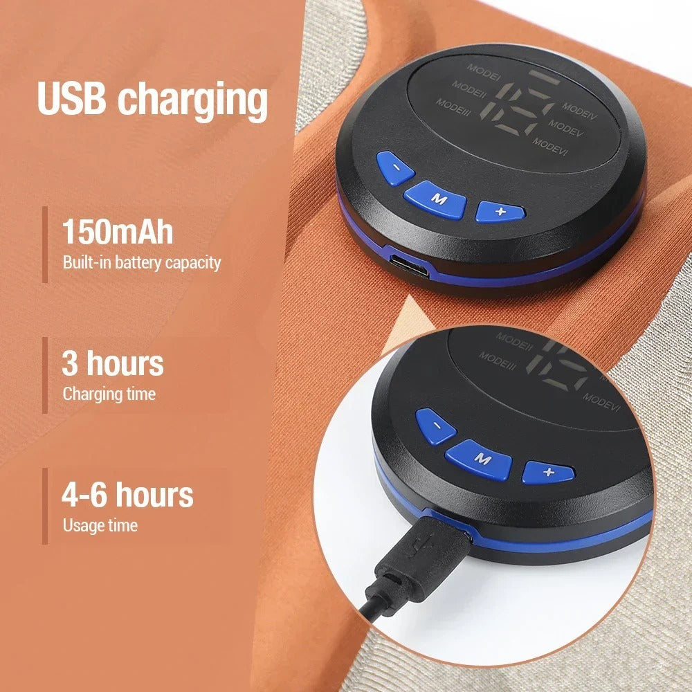 3D Foot Massager Pad with 8 Modes, 29 Intensities, RF Remote, Ergonomic Design for Relaxation & Slimming - Orange