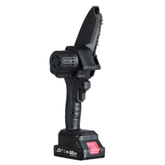 21V Cordless Electric Chainsaw Chain Saw Handheld Garden Wood Cutting Tool with Battery