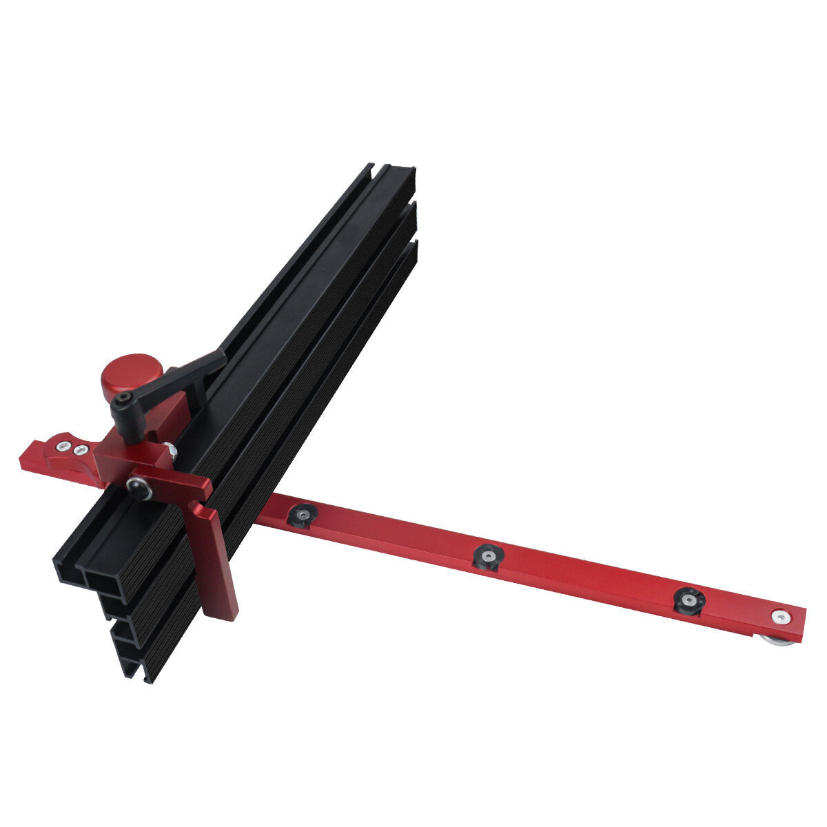 Precision Adjustable Miter Gauge with T-Track Connector for Woodworking - 0-60° Angle Range, CNC Processed, Ergonomic Design