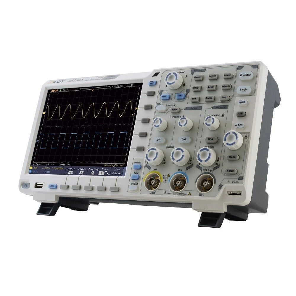 100MHz Digital Storage Oscilloscope, 2 Channels, 12-Bit Resolution, 1GS/s Sampling & 8-Inch LCD Display