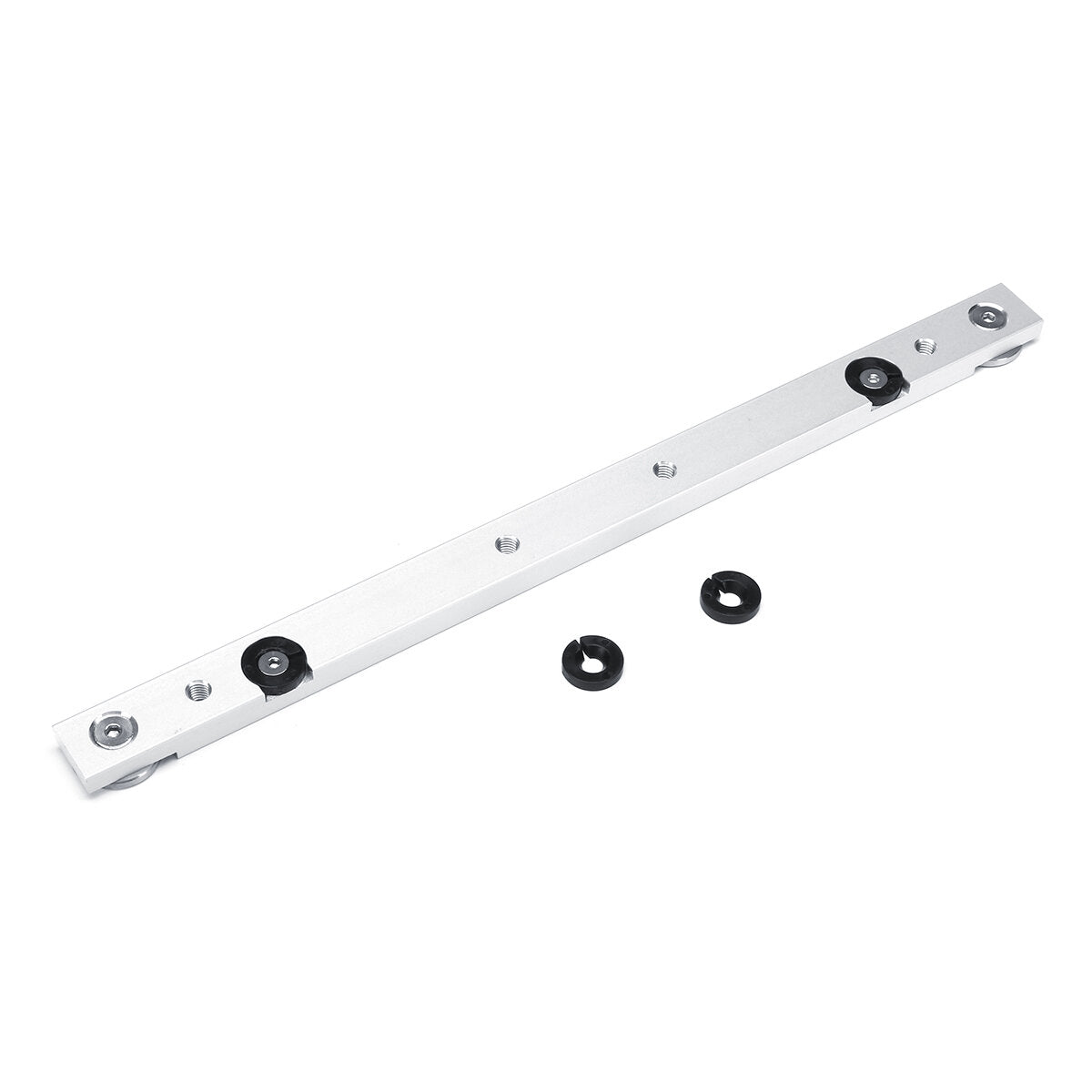 Aluminium Alloy Miter Bar for Table Saw - 300/450/850/880mm, Silver, Durable with Threaded Mounting Holes