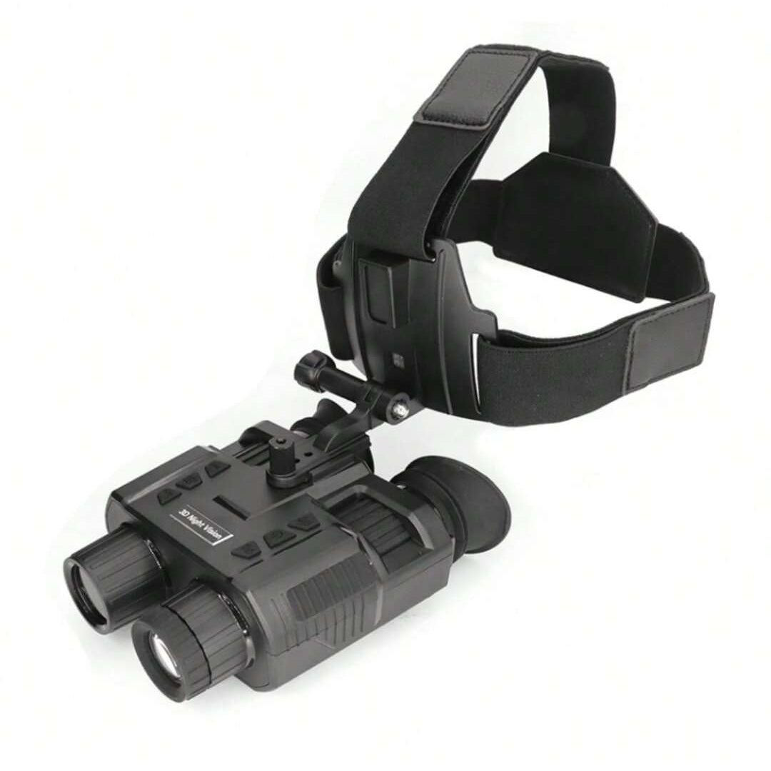 Dual-Screen Binoculars with 3D Display, 7x Magnification, Rechargeable Battery, Night Vision, and Photo/Video Capability