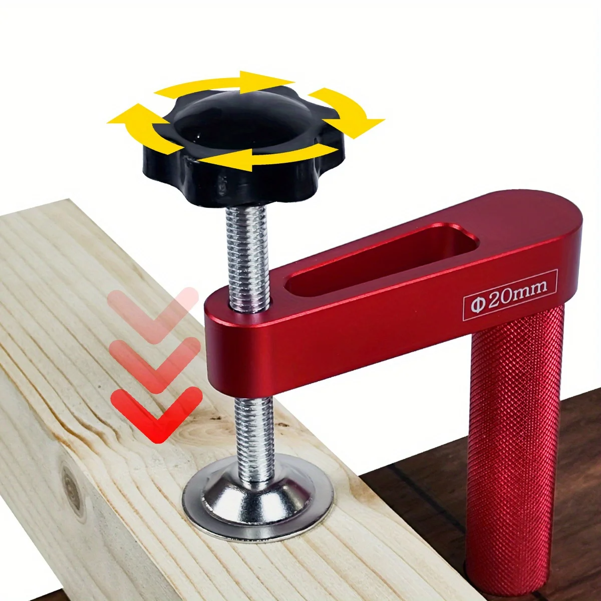 Aluminum Dog Hole Clamps for Woodworking - Precision, Durable, Easy Setup, Versatile for DIY Projects, 3/4" & 0.79" Sizes