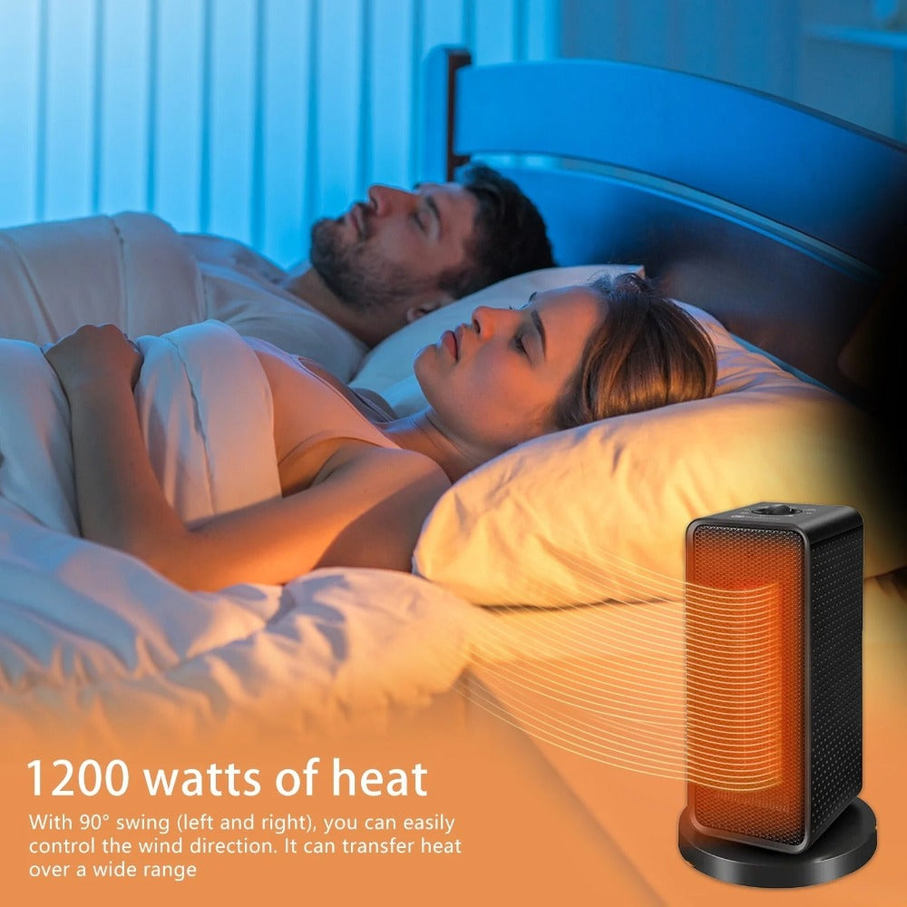 1200W PTC Ceramic Electric Heater, 110V/220V Home & Bathroom Warmer Fan