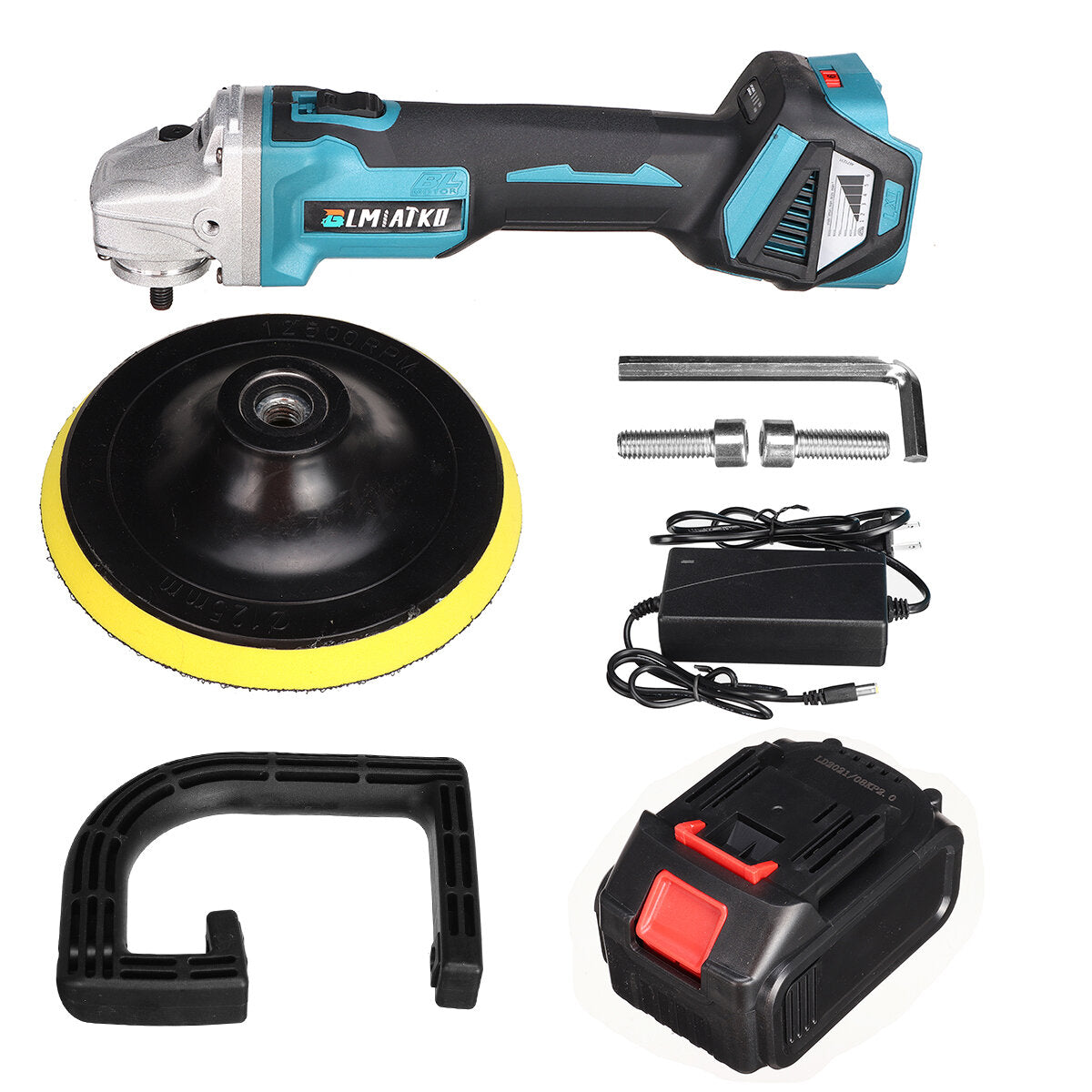 1600W 6 Gears Brushless Electric Polishing Machine Wireless Car Polisher Rechargeable Sanding Tools with/without Battery