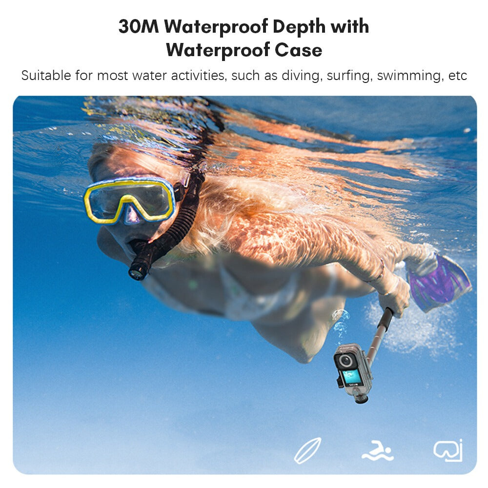 Advanced 4K 30FPS 5G WiFi Sports Cam - 1.33" Touch, 154° Wide, 6-Axis Gyro, 30M Waterproof Night Vision