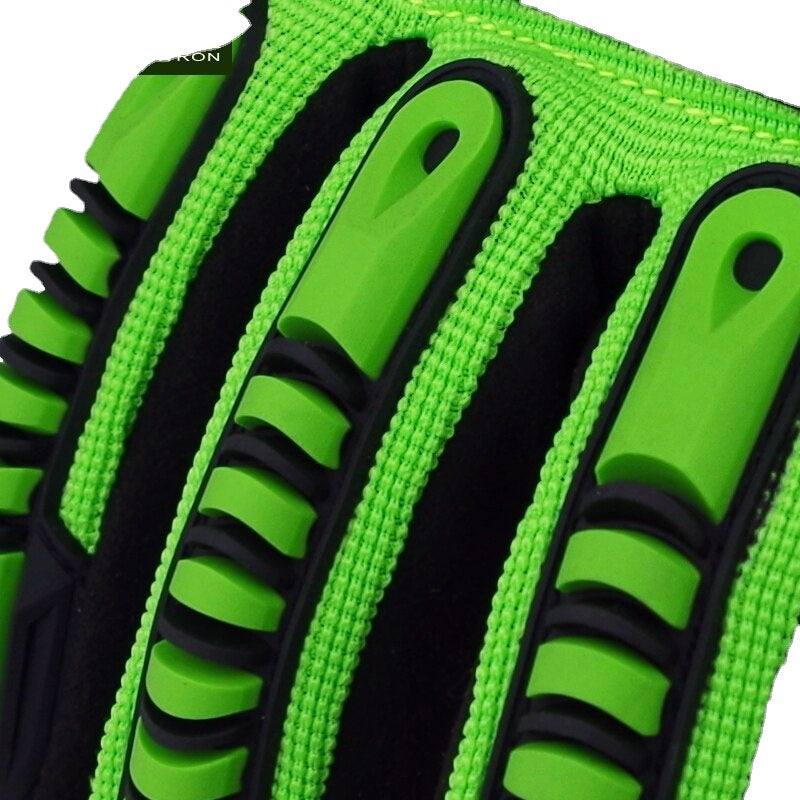High-Vis Resistant Men's Gloves Waterproof Oil Resistant Anti-cutting For Outdoor Camping Cycling Sport Gloves