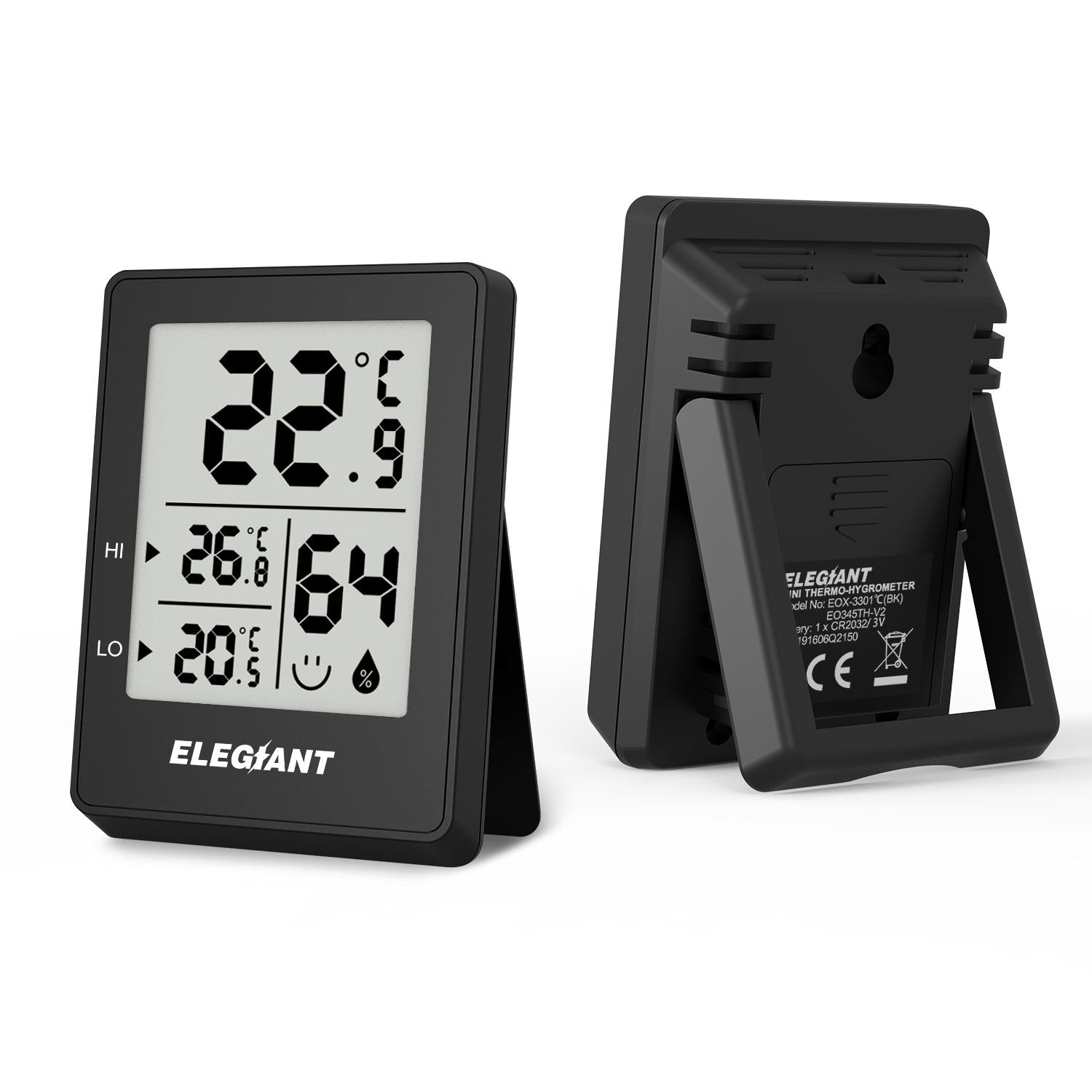 Digital Thermometer Hygrometer Home Electronic Indoor Outdoor Hygrometer Temperature Sensor Monitor Stand