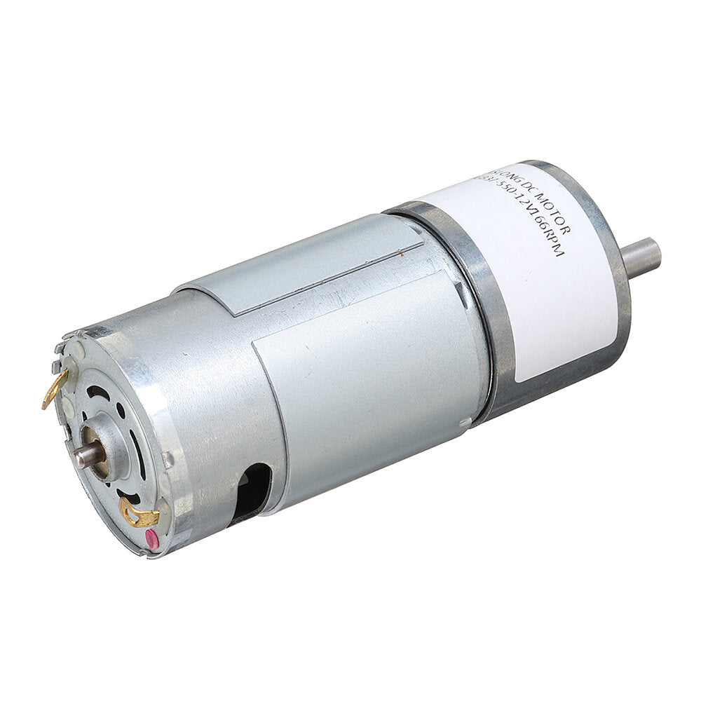 Large Torque Gear Motor DC12V Reducer Motors Reversed with Metal Gearbox Cooling Fan