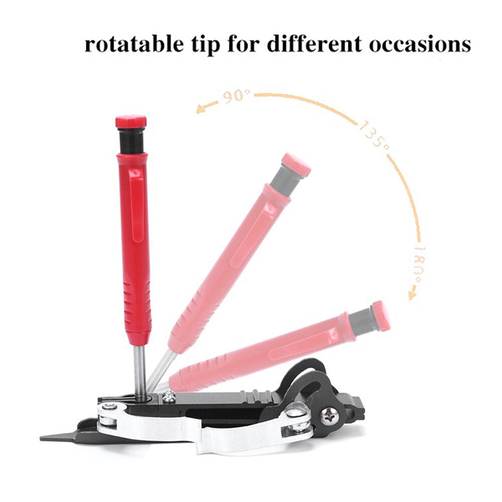 Woodworking Scriber Tool - Compass Design, Adjustable Deep-Hole Pencil, Aluminum Alloy, Compact & Portable for Carpenters