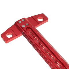 16/24 Inch Woodworking Line Drawing T Ruler Hole Ruler 90 Right Angle Line Drawing Ruler