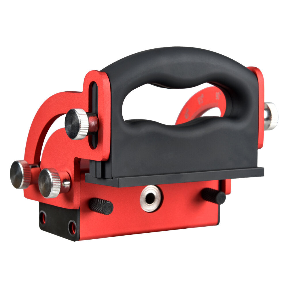 Adjustable Pocket Hole Jig, Aluminum Alloy & Carbon Steel, 0-90° Angle, M6/M8/M10/M12 Drill Sleeves, 1 Piece