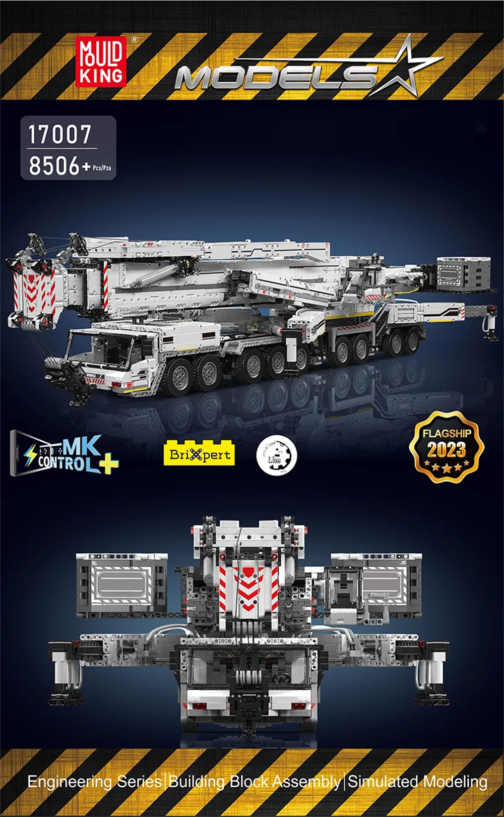 Technical Truck Building Block Remote Control Liebherred LTM 11200 Crane Model Kids Christmas Car Toys