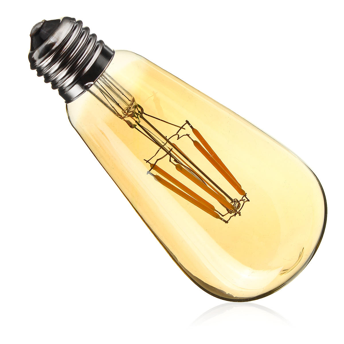 6W Golden Cover Dimmable Retro Vintage Filament LED Bulb Light Lamp AC110/220V