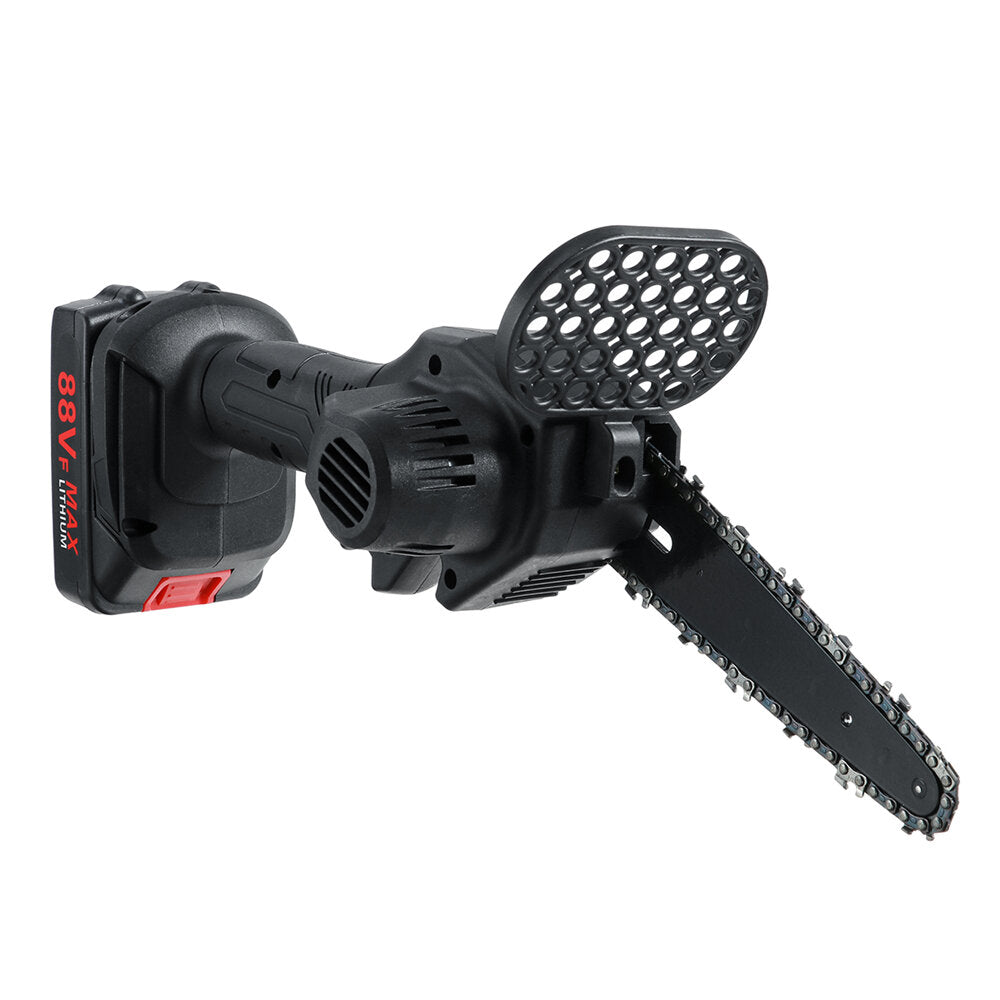 6" Rechargeable Stepless Speed Change Switch Mini Chainsaws One-handed Wood Cutting Tool