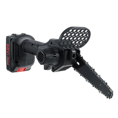 6" Rechargeable Stepless Speed Change Switch Mini Chainsaws One-handed Wood Cutting Tool