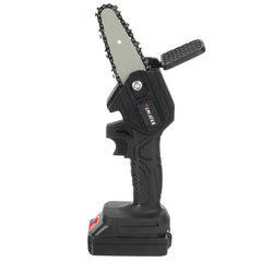 4 Inch Mini Cordless Rechargeable Electric Chainsaw One-Hand Chain Saws Woodworking Cutting Tool