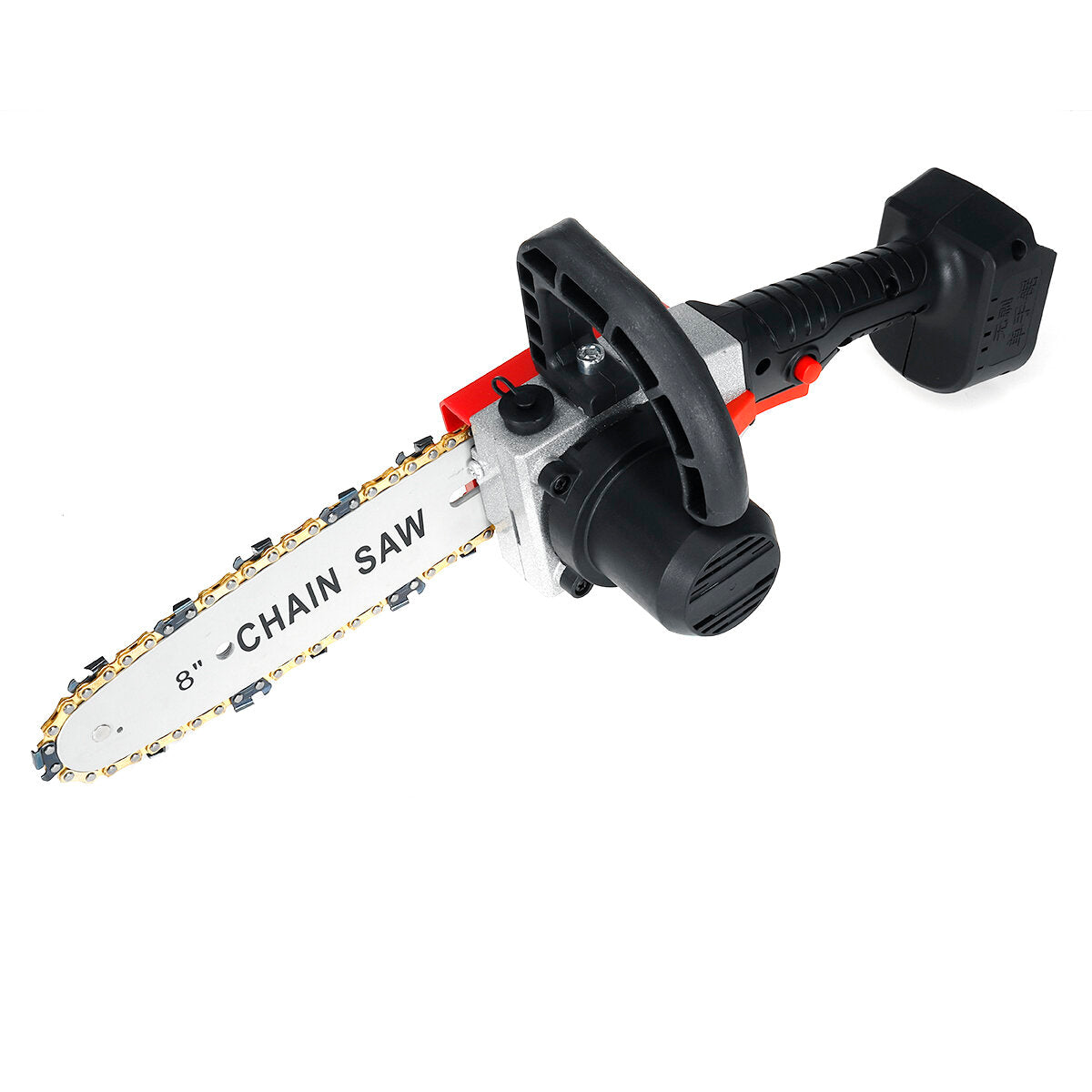 8 Inch 21V Portable Brushless Cordless Electric Chain Saw Handheld Pruning Shears Chainsaw