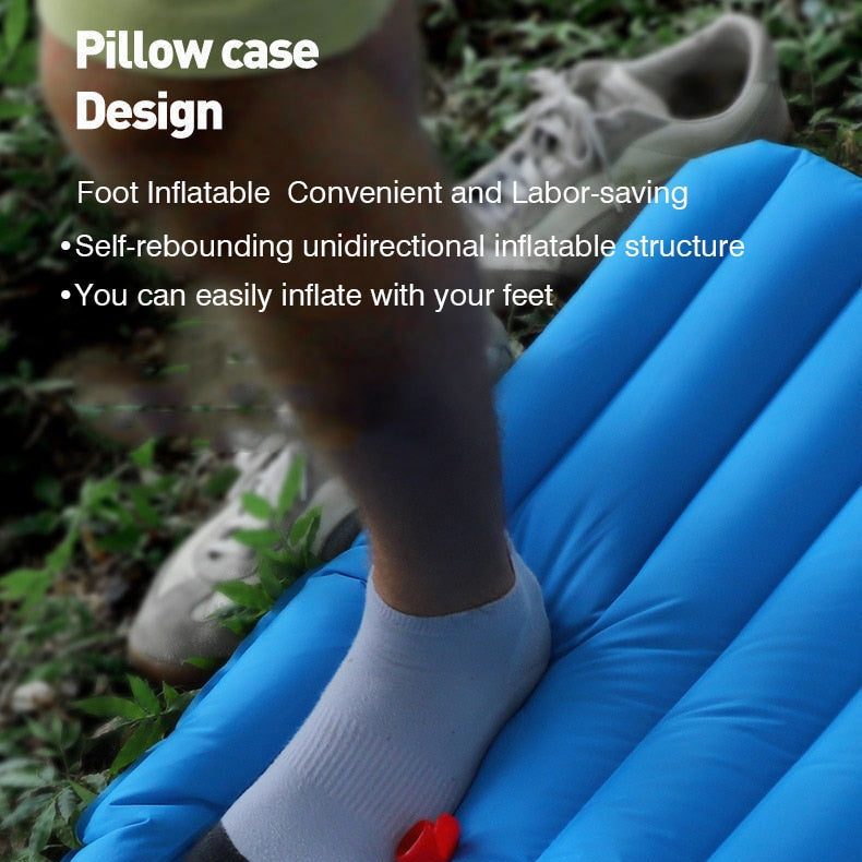 Ultralight Self-inflating Air Mattress Widen Sleeping Pad Splicing Inflatable Bed Beach Picnic Mat Camping Tent Air Cushion