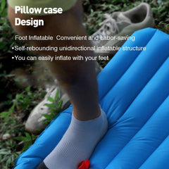 Ultralight Self-inflating Air Mattress Widen Sleeping Pad Splicing Inflatable Bed Beach Picnic Mat Camping Tent Air Cushion