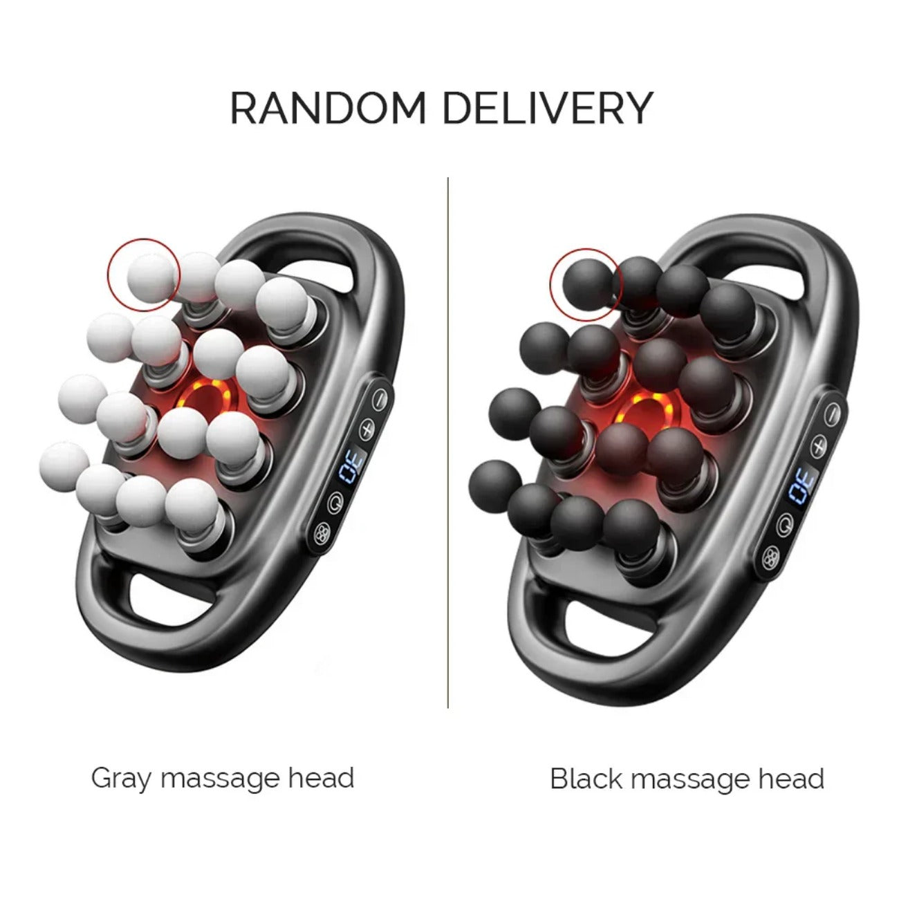 16-Head Body Massage Gun - Full Body Muscle Massager for Arms, Waist, Back, Thighs, Calves, Shoulders, and Feet