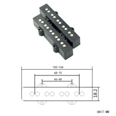 2PCS 5-string Bass Pickup For Bass Guitar