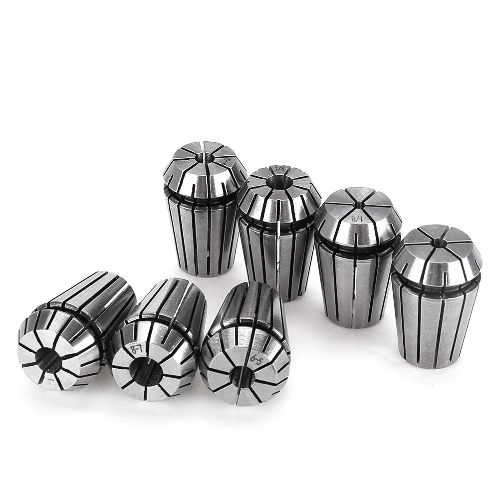 7Pcs ER20 Spring Collet with MT2-ER20-M10 Spring Collet Chuck Holder CNC Milling