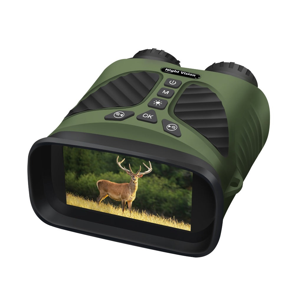 Binoculars Camera Infrared Night Vision 2.5K 10X Optical Zoom 3'' IPS Screen Infrared Illuminator Digital Zoom for Hunting Camping Digital Binoculars