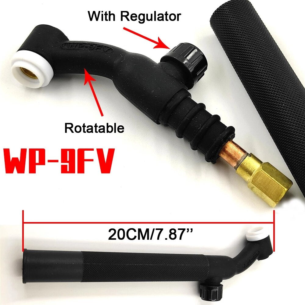 WP9 WP9F WP9V WP9FV WP9P Air Cooled Argon Flexible and Valve Pencil Rotatable TIG WeldingTorch Head