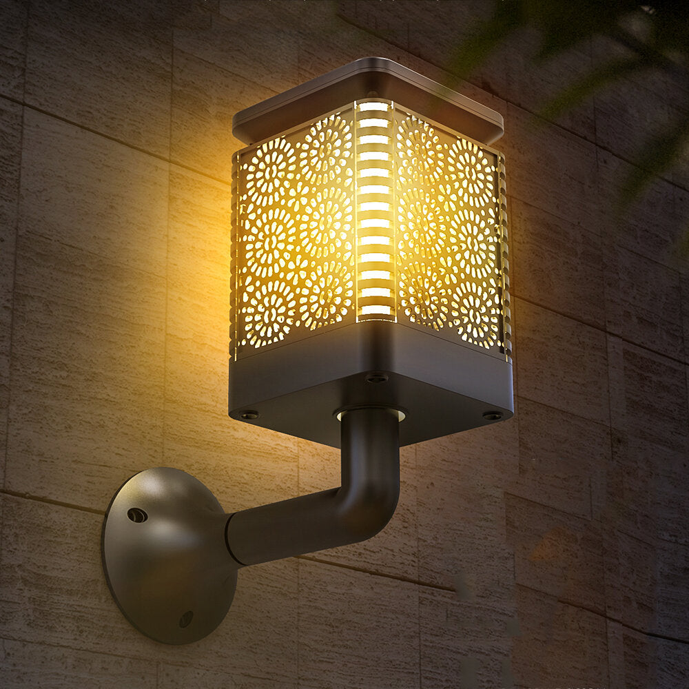 Solar Flickering Flame Lamp IP65 Waterproof Wall-mounted/Hanging Atmosphere Decroative Light