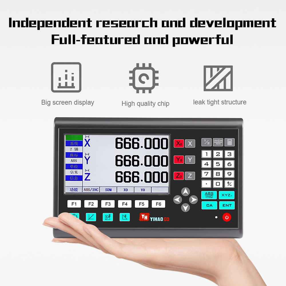 Optical Linear Scale Set High Precision 3 Axis Durable Imported Parts Suitable for Different Measurement with Optional Length Professional Digital Display+ Scale