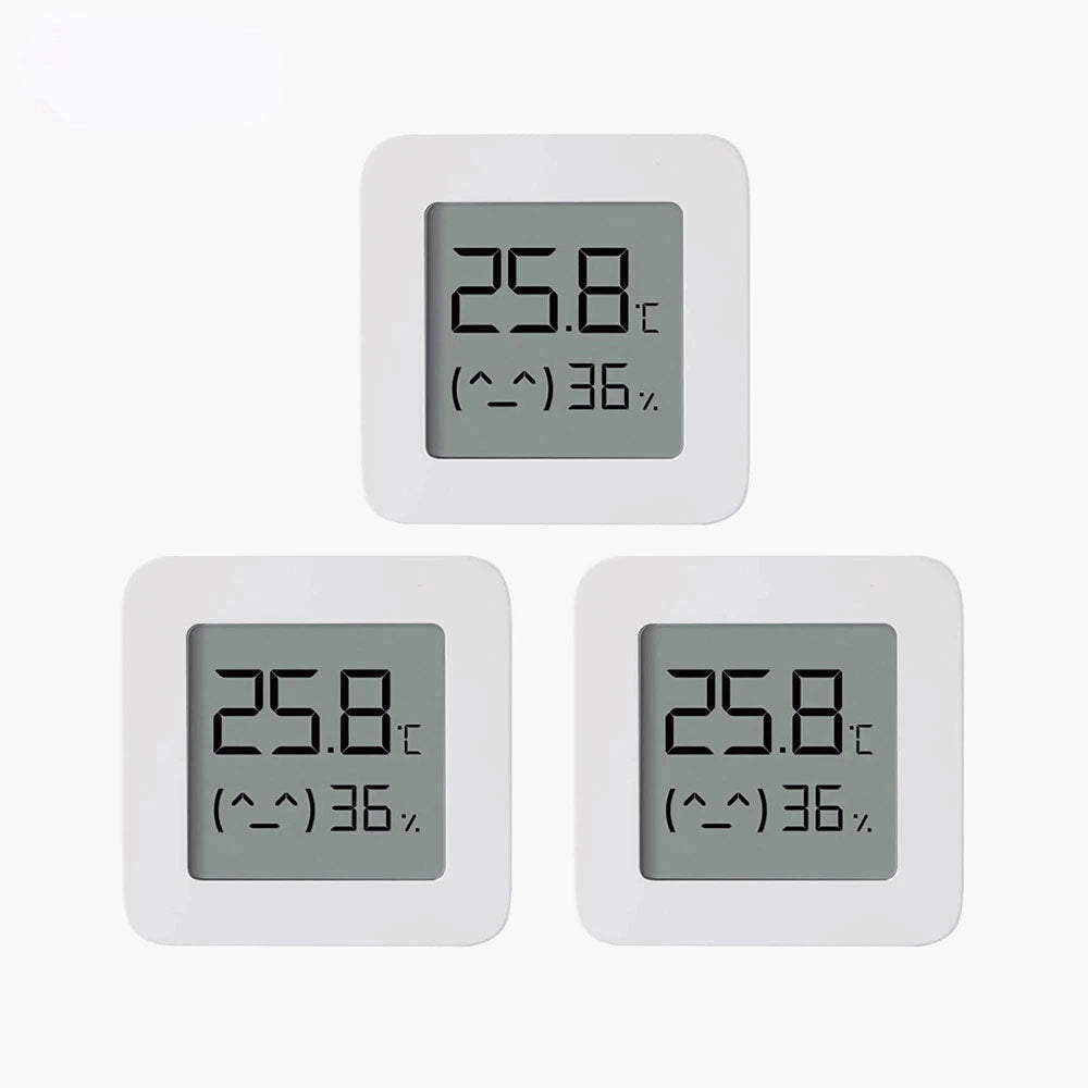 3PCS BT Bluetooth Thermometer 2 Wireless Smart Electric Digital Hygrometer Thermometer Work with Mijia APP