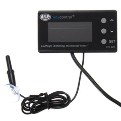 LED Reptile Timer Aquarium Digital Temperature Controller Heat Thermostat PID with Timer