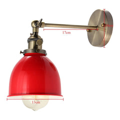Retro Industrial Sconce Iron Lampshade UP DOWN Wall Light LOFT Brushed Wall Lamp E27