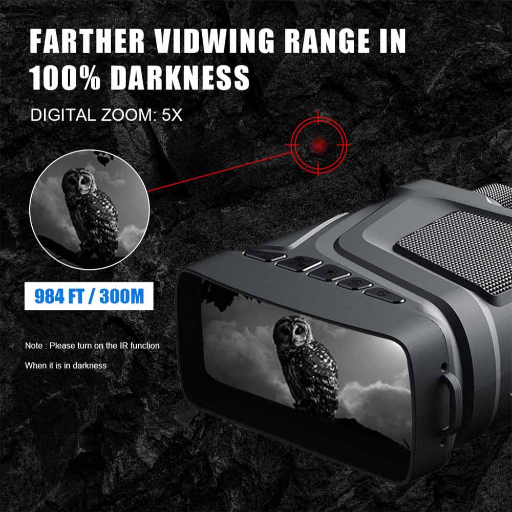 10X Zoom Digital Infrared Night Vision Binocular Telescope for Hunting Camping Professional 1080P 800M Night Vision Device