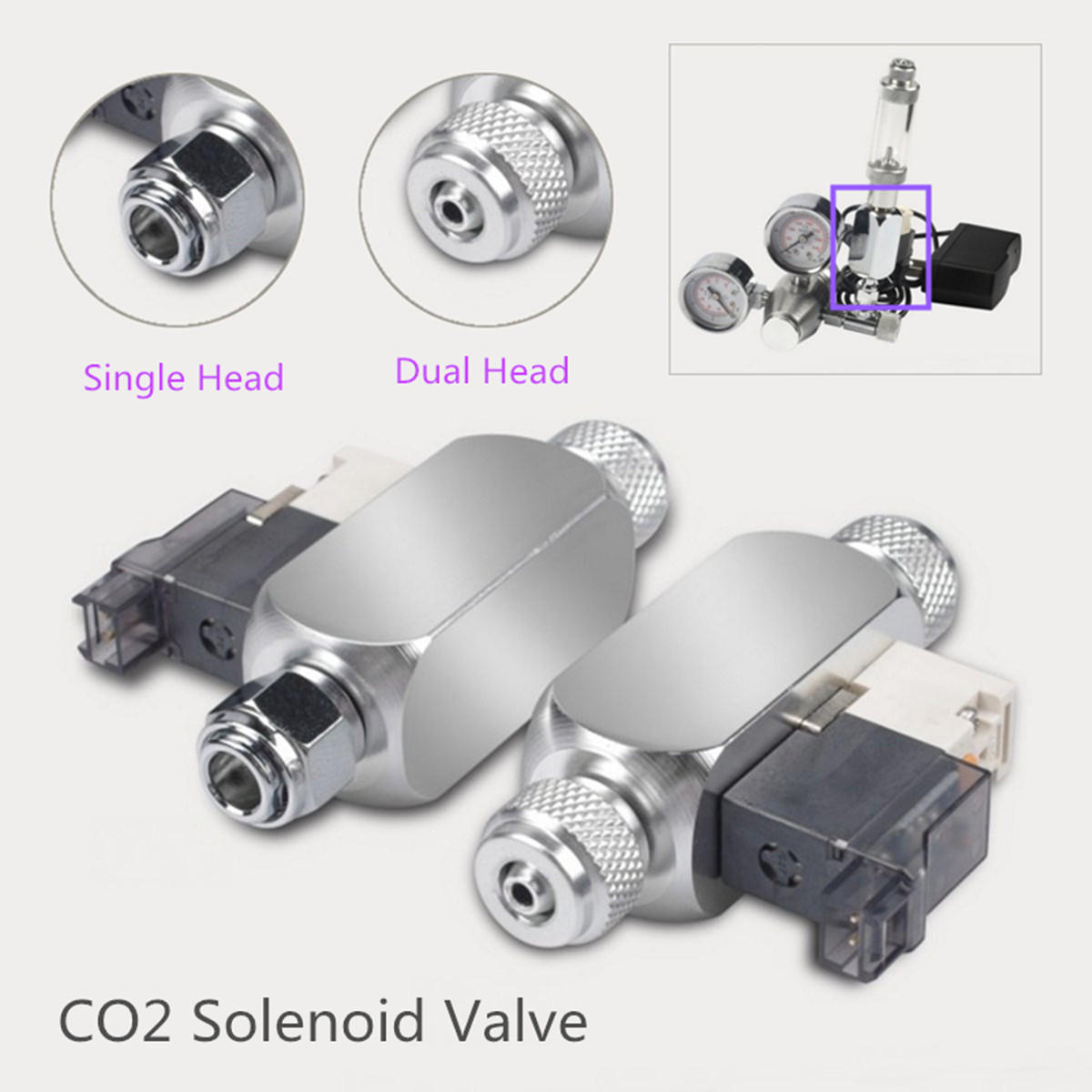 CO2 Aquarium Magnetic Solenoid Valve Magnetic Valve Regulator