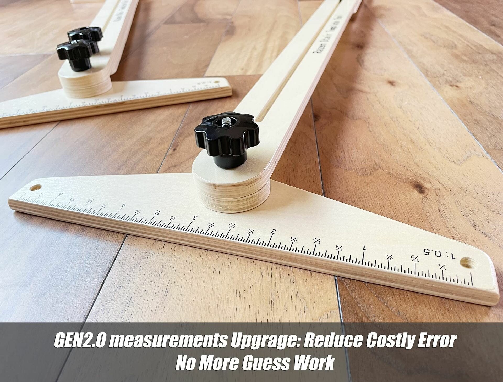 Stair Tread Gauge Stair Layout Tool Wood Stair Jig for Measuring Shelf Laminate Treads and Risers